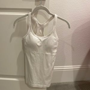 Lululemon white ebb to street tank